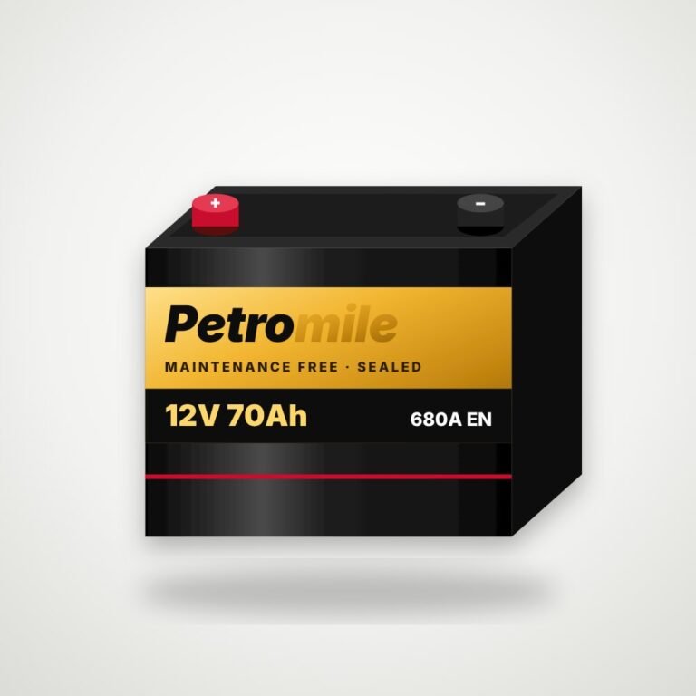 PetroMile Maintenance-Free Car Battery 12V 70Ah