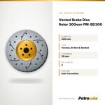 PetroMile Vented Brake Disc Rotor 300mm PM-BD300 – Specifications