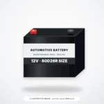 Illustrative image (car battery 12v) for ACDelco S80D26R Automotive Battery – not the exact product photo
